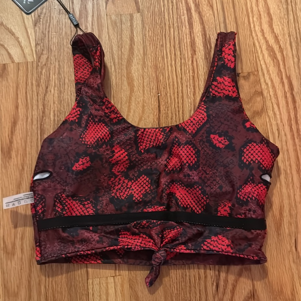 Zaful snakeskin knotted bikini top - Picture 5 of 5